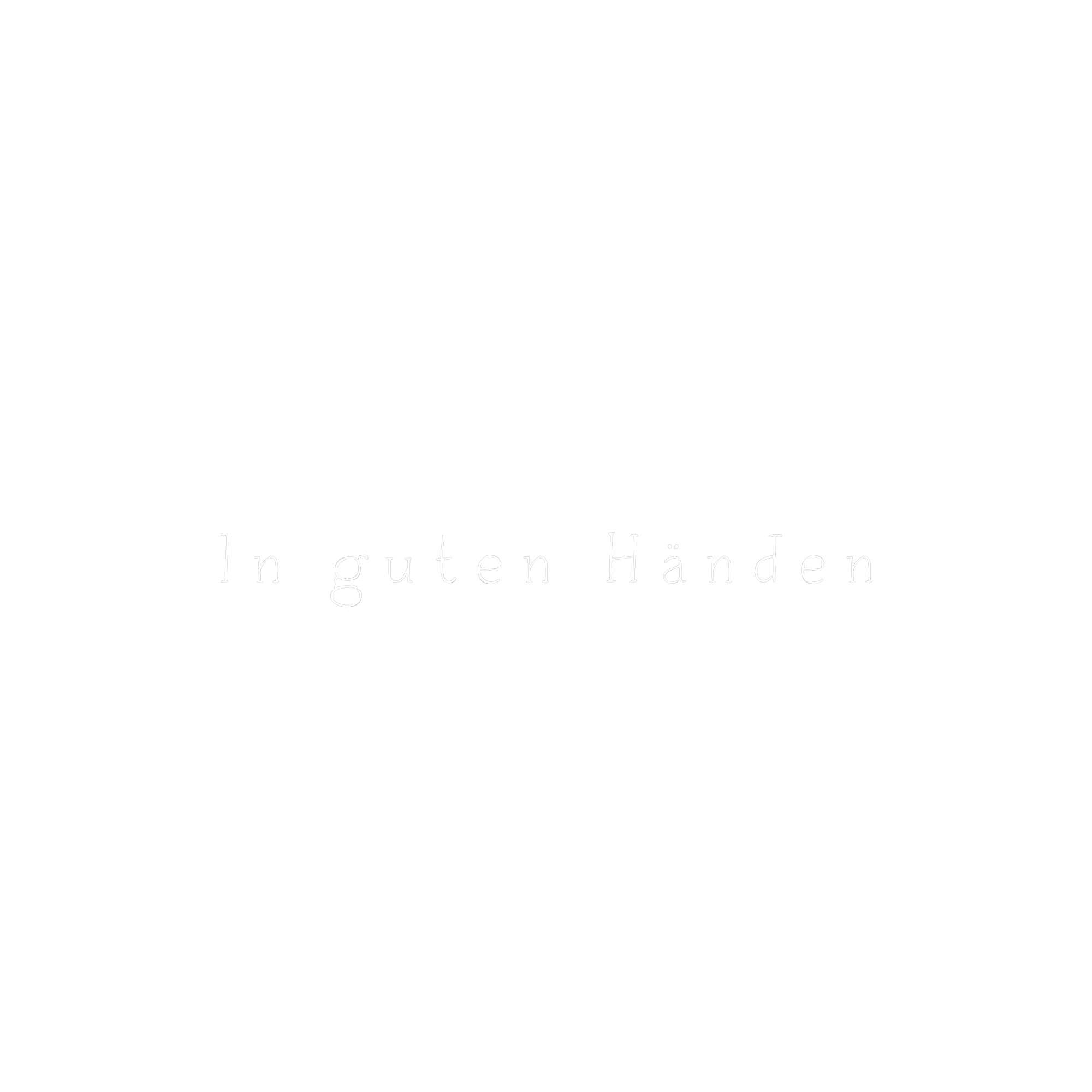 Hausillustration mit Schlüssel und dem Schriftzug „In guten Händen“